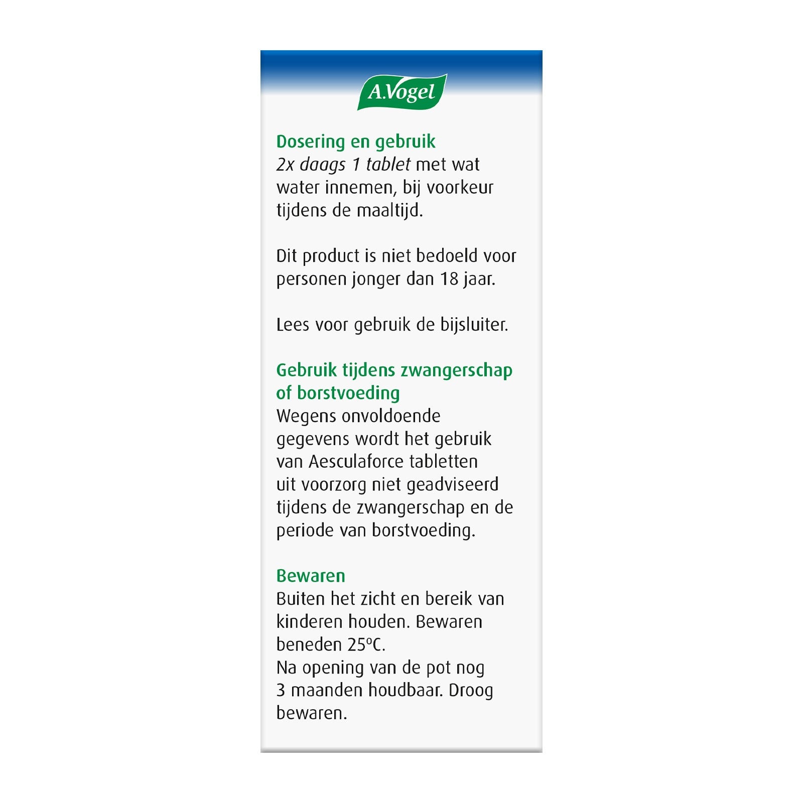 A Vogel Aesculaforce 30 Tabletten