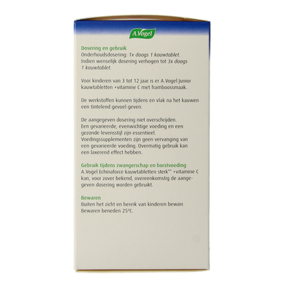 A Vogel Echinaforce kauwtablet sterk + vitamine C 60 Kauwtabletten
