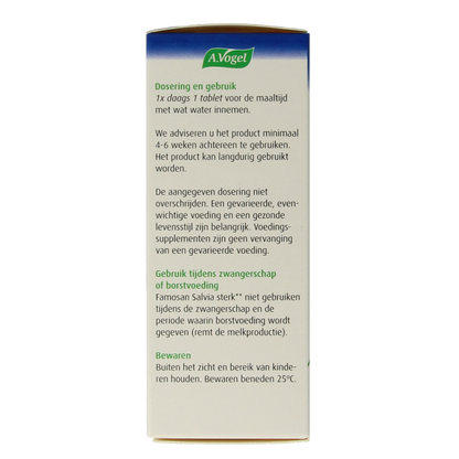 A Vogel Famosan salvia overgang sterk 25 Tabletten
