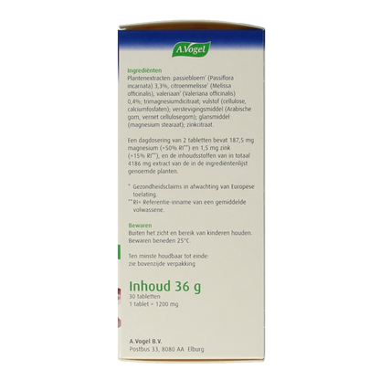 A Vogel Passiflora rustgevende tabl. stemmingswisselingen 30 Tabletten