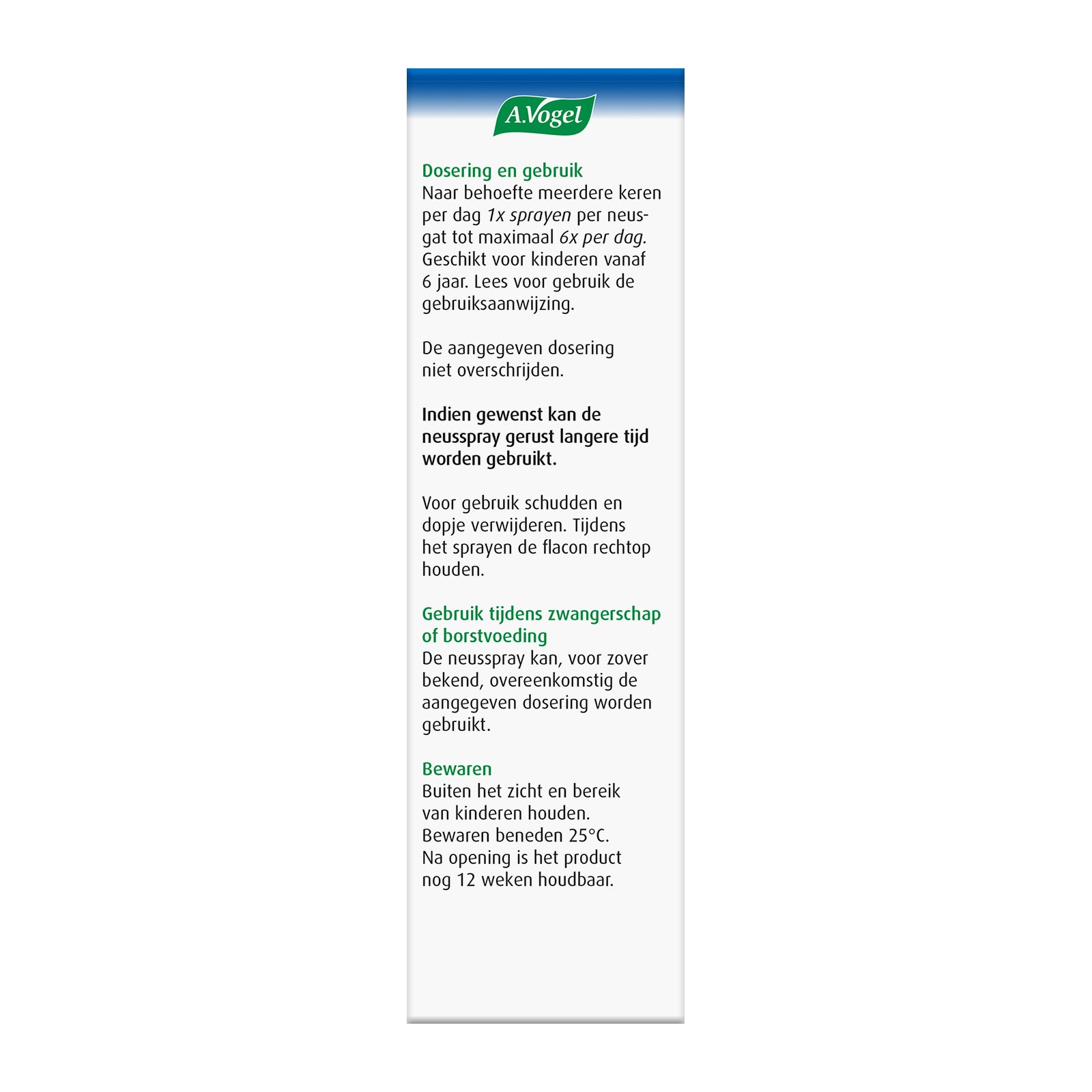 A Vogel Cinuforce neusspray extra sterk + menthol 20 Milliliter