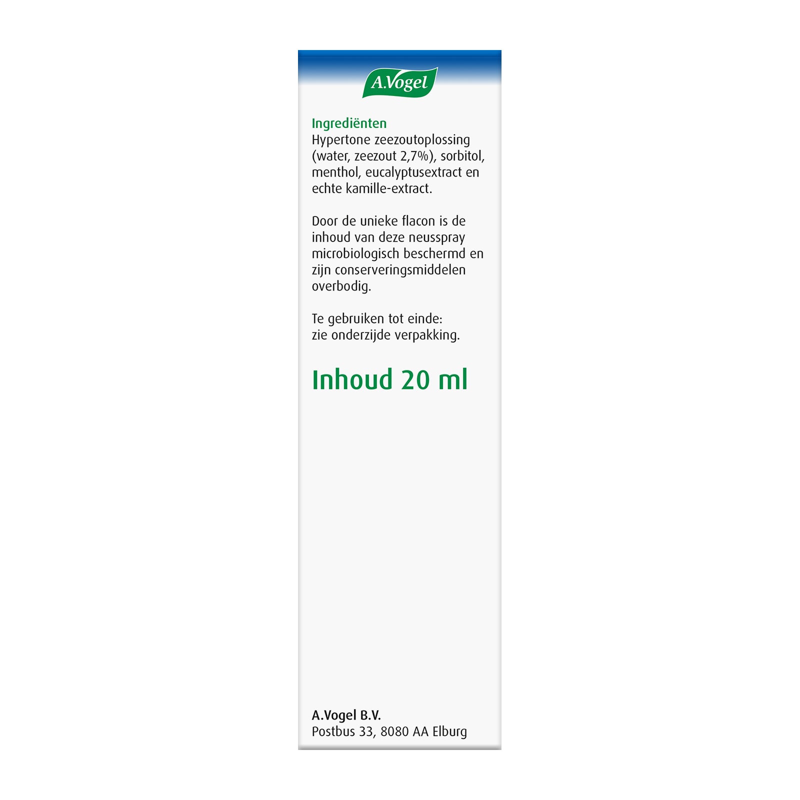 A Vogel Cinuforce neusspray extra sterk + menthol 20 Milliliter