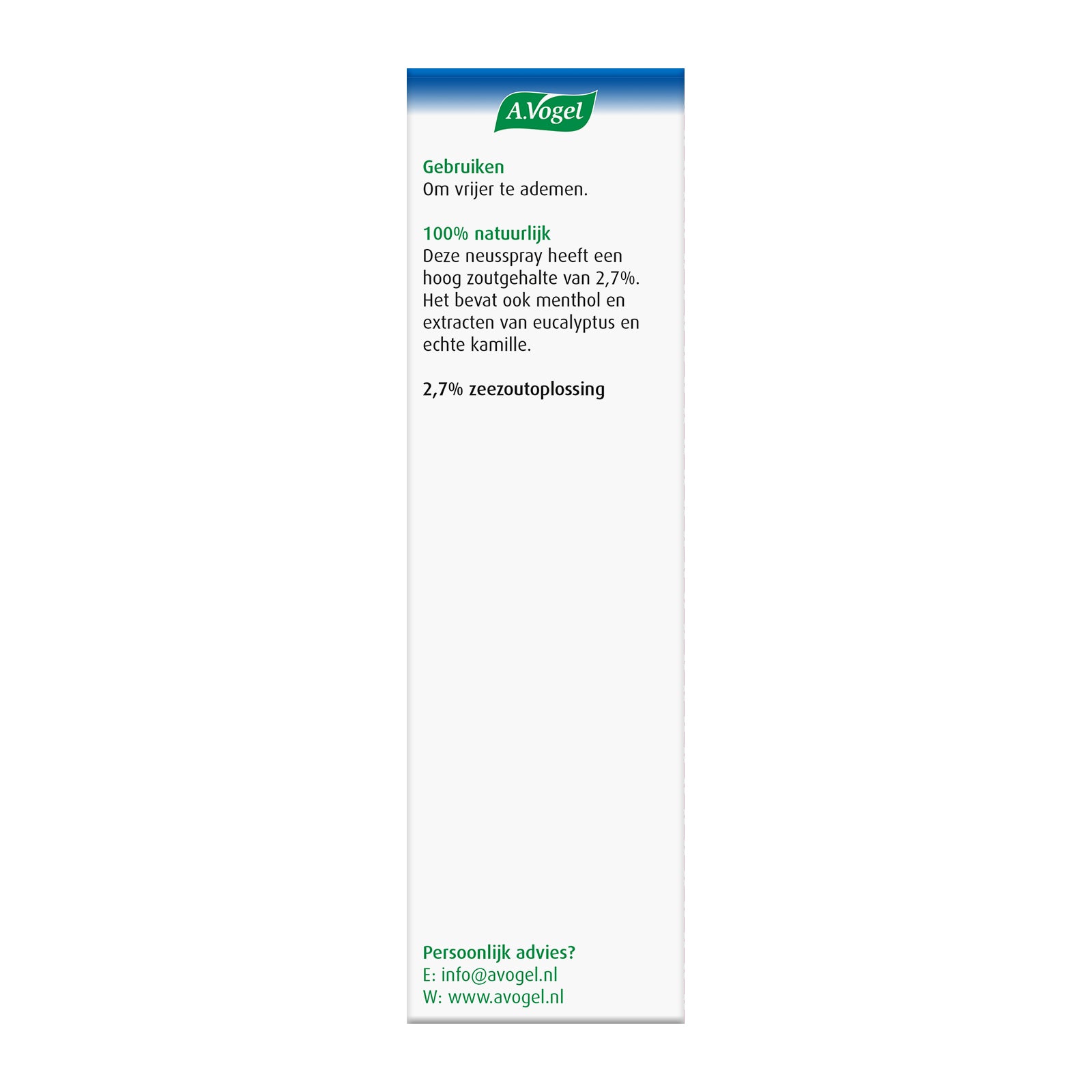 A Vogel Cinuforce neusspray extra sterk + menthol 20 Milliliter