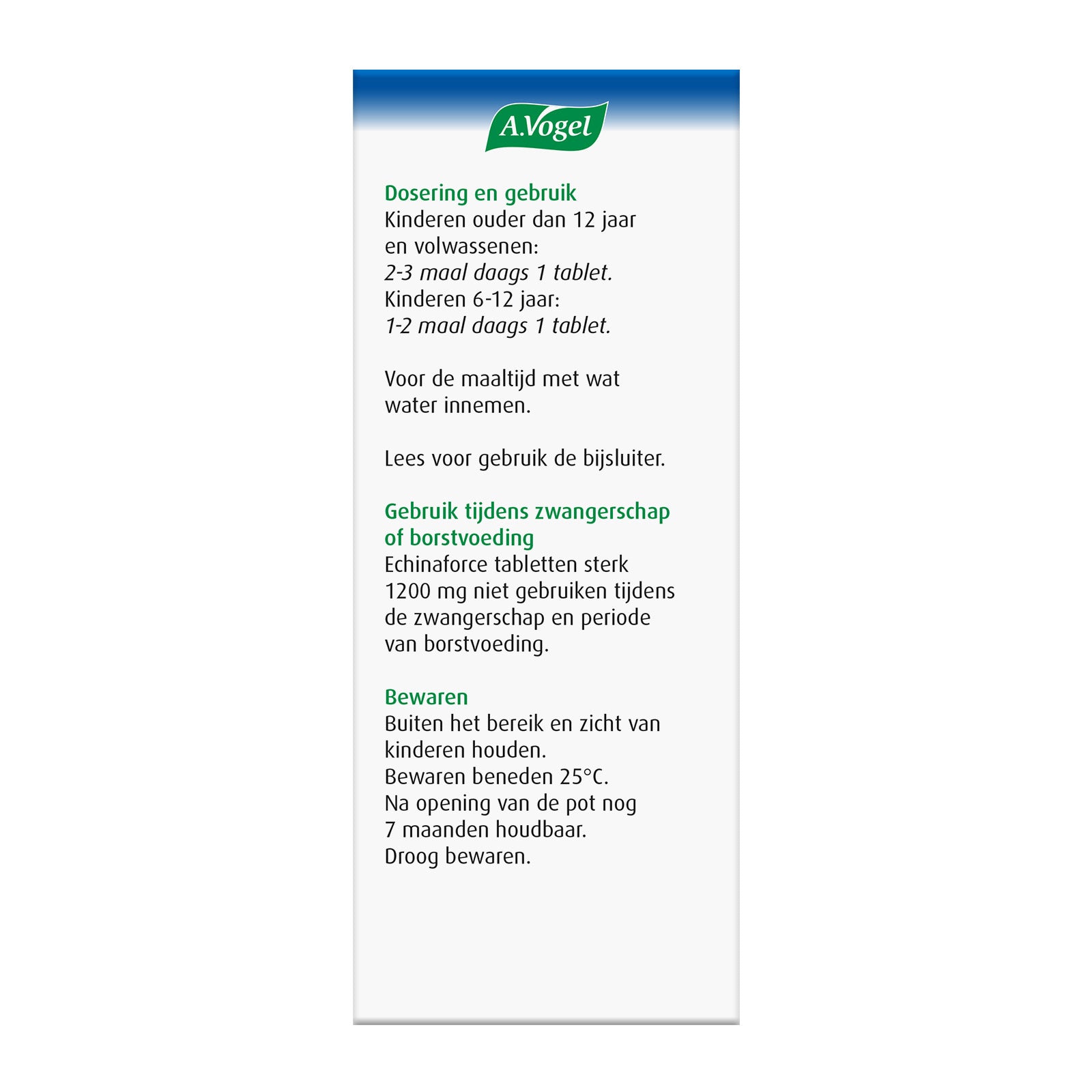 A Vogel Echinaforce tabletten sterk 1200mg 30 Tabletten