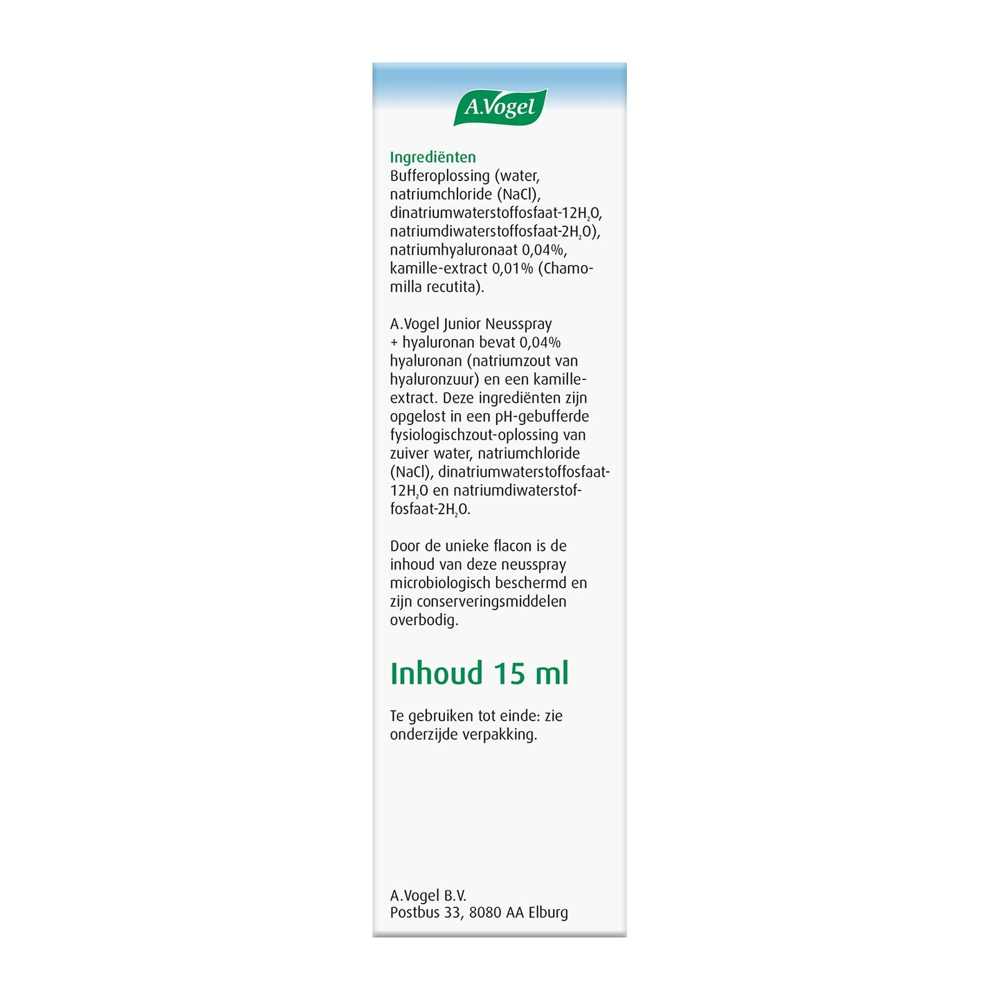 A Vogel Junior neusspray 15.00 Milliliter