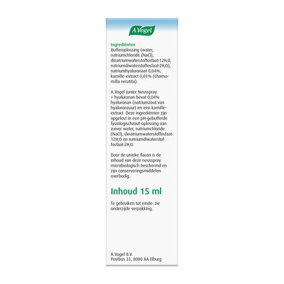 A Vogel Junior neusspray 15.00 Milliliter
