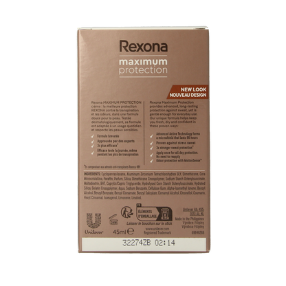 Rexona Deodorant stick women max prot sensitive 45.00 Milliliter