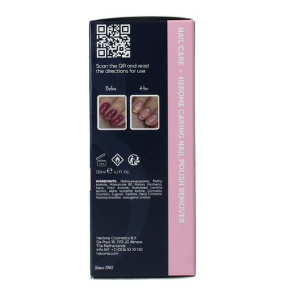 Herome Caring nailpolish remover 120 Milliliter