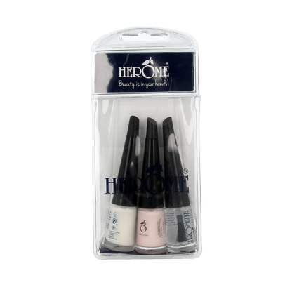 Herome French manicure set mini 3 x 4 ml 1.00 Set