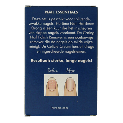 Herome Essentials set voor zwakke en splijtende nagels 1 Set