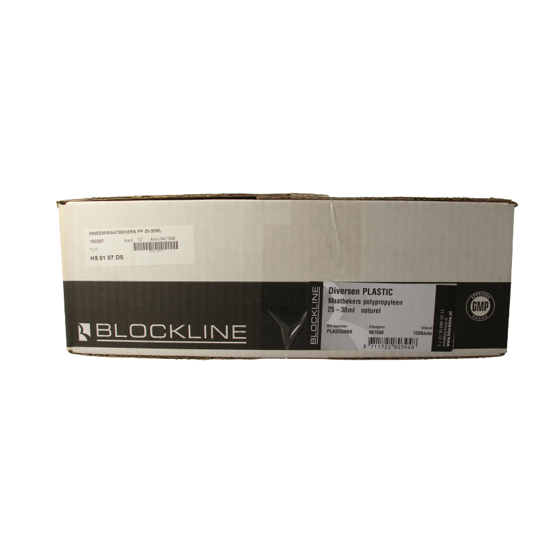 Blockland Inneem/maatbekers PP 25-30ml 1500 Stuks
