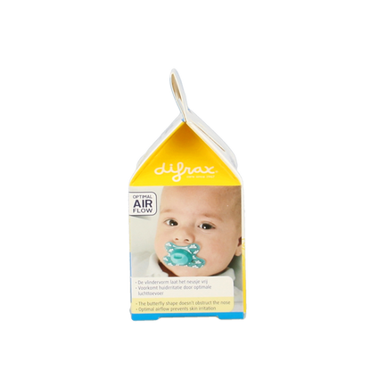 Difrax Fopspeen natural 0-6 maanden assorti  1 Stuks