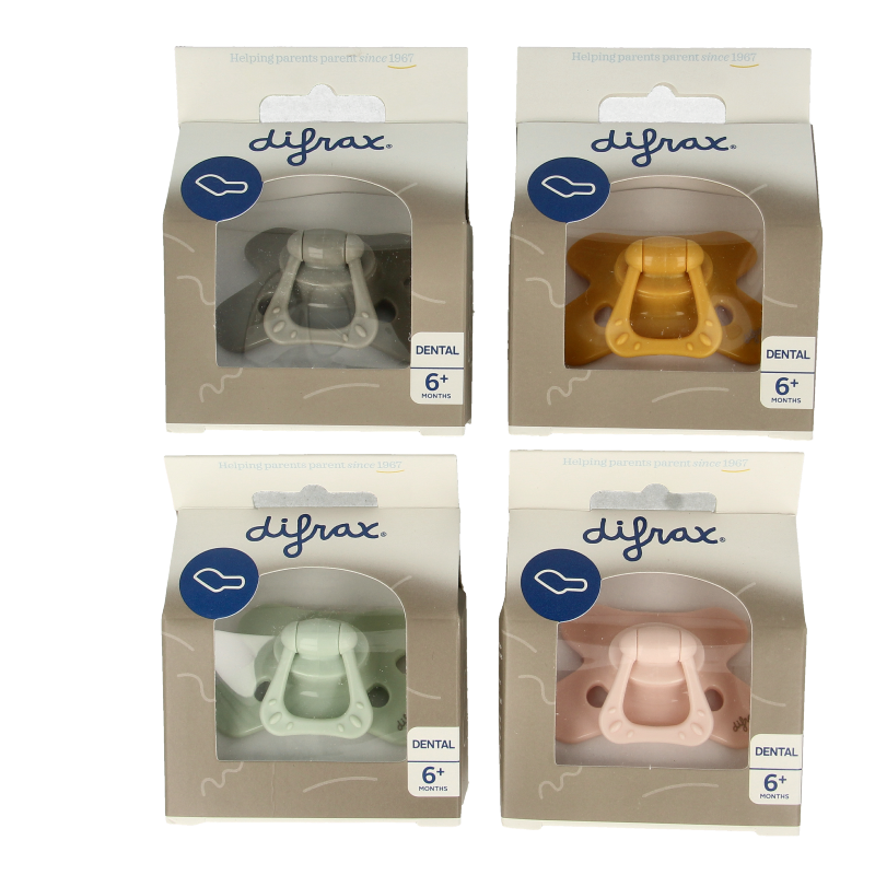 Difrax Fopspeen dental 6+ maanden met ring 1 Stuks