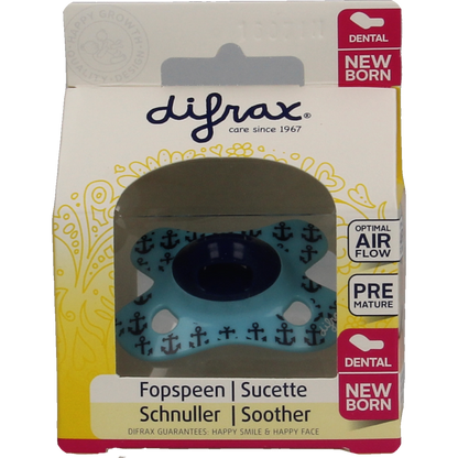 Difrax Fopspeen mini newborn dental 1 Stuks