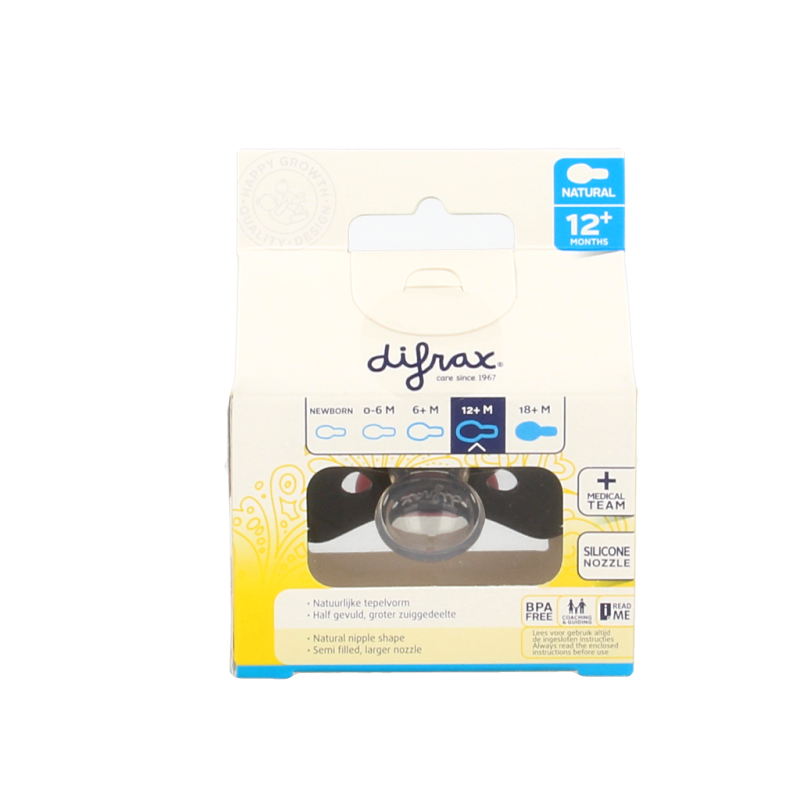 Difrax Fopspeen natural 12+ maanden  1 Stuks