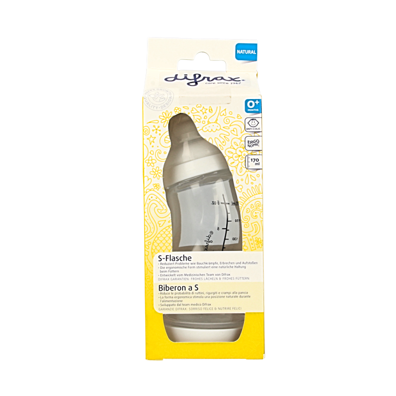 Difrax S-fles klein assorti natural 1 Stuks