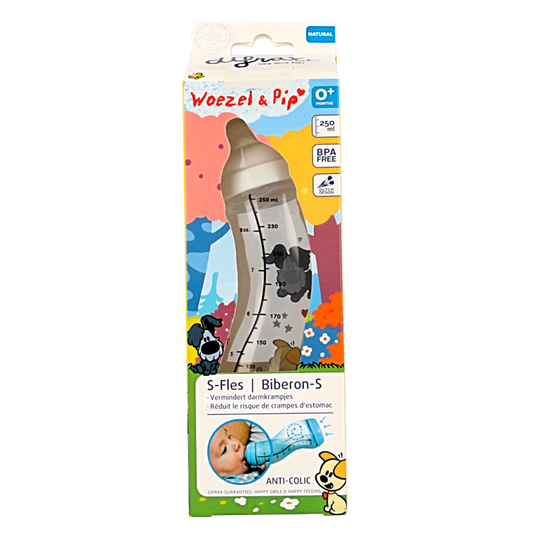Difrax S-fles 250ml Woezel & Pip  1 Stuks