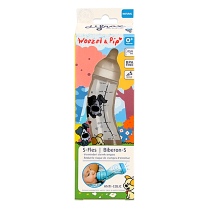Difrax S-fles 250ml Woezel & Pip  1 Stuks