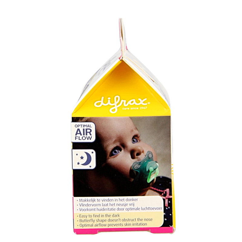 Difrax Fopspeen dental 12+ maanden glow in the dark 1 Stuks