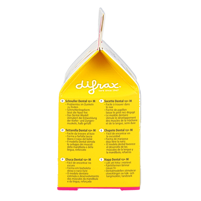 Difrax Fopspeen dental 12+ maanden glow in the dark 1 Stuks