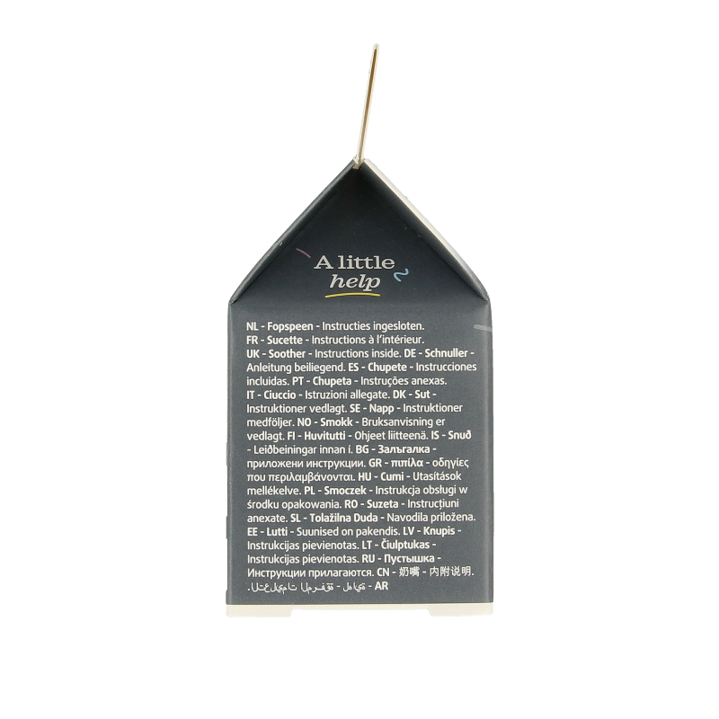 Difrax Fopspeen natural 0-6 maanden cotton candy lavander 1 Stuks