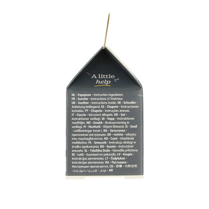 Difrax Fopspeen natural 0-6 maanden cotton candy lavander 1 Stuks