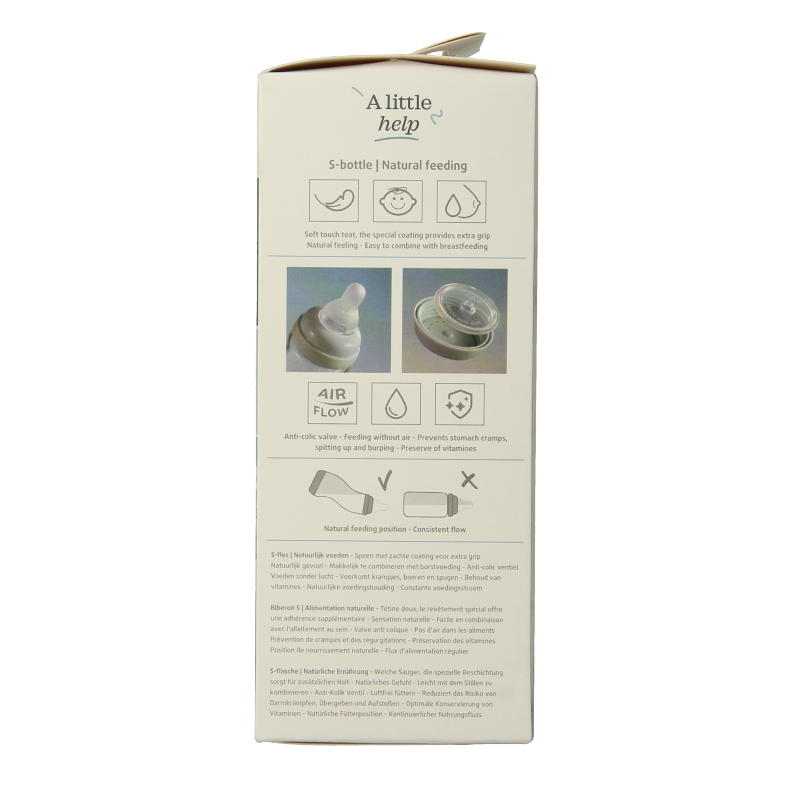 Difrax S-Fles natural creme 170ml 1 Stuks