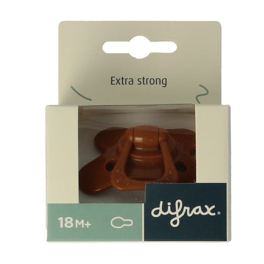 Difrax Fopspeen natural 18+ maanden assorti 1 Stuks