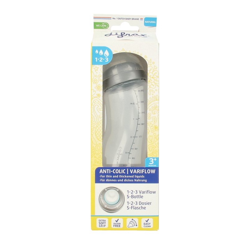 Difrax S-fles natural 1 2 3 doseer 250ml 1 Stuks