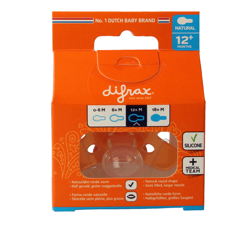 Difrax Fopspeen 12+ maanden  1 Stuks
