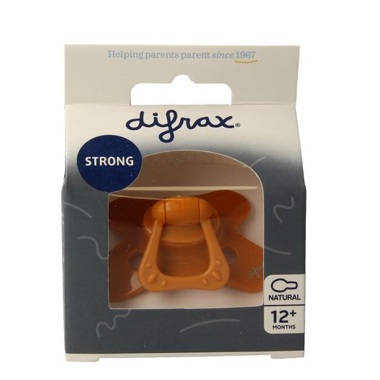 Difrax Fopspeen natural 12+ maanden assorti 1 Stuks