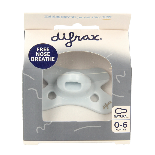 Difrax Fopspeen natural 0-6 maanden assorti 1 Stuks