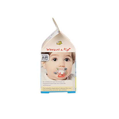 Difrax Fopspeen natural 6+ maanden Woezel & Pip 1 Stuks