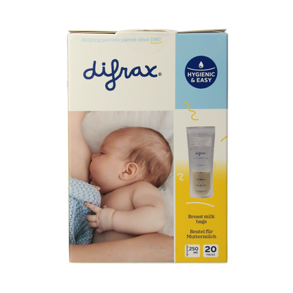 Difrax Moedermelk bewaarzakjes BtoB 20 Stuks