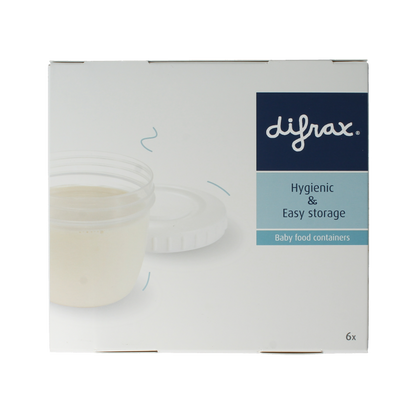 Difrax Voeding bewaarbakjes 6 Stuks