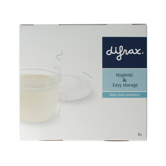 Difrax Voeding bewaarbakjes 6 Stuks