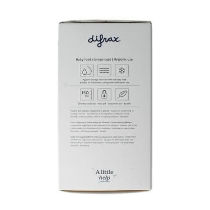 Difrax Voeding bewaarbakjes 6 Stuks