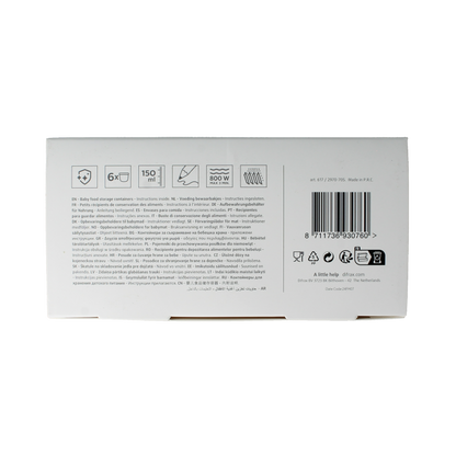 Difrax Voeding bewaarbakjes 6 Stuks