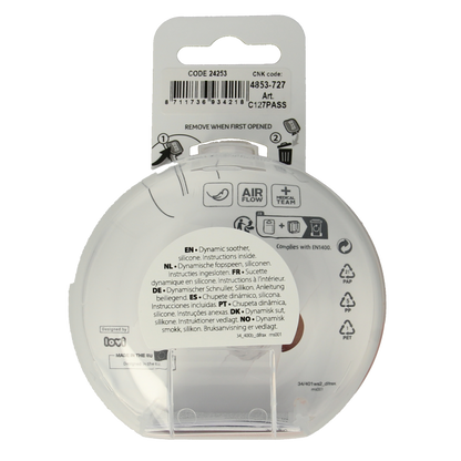 Difrax Fopspeen prime 6-18 maanden assorti 2 Stuks