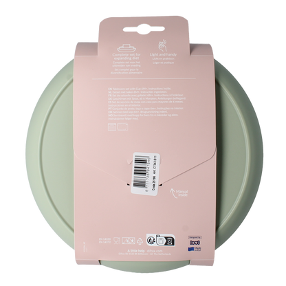 Difrax Lovi eetset met beker pistachio 1 Set