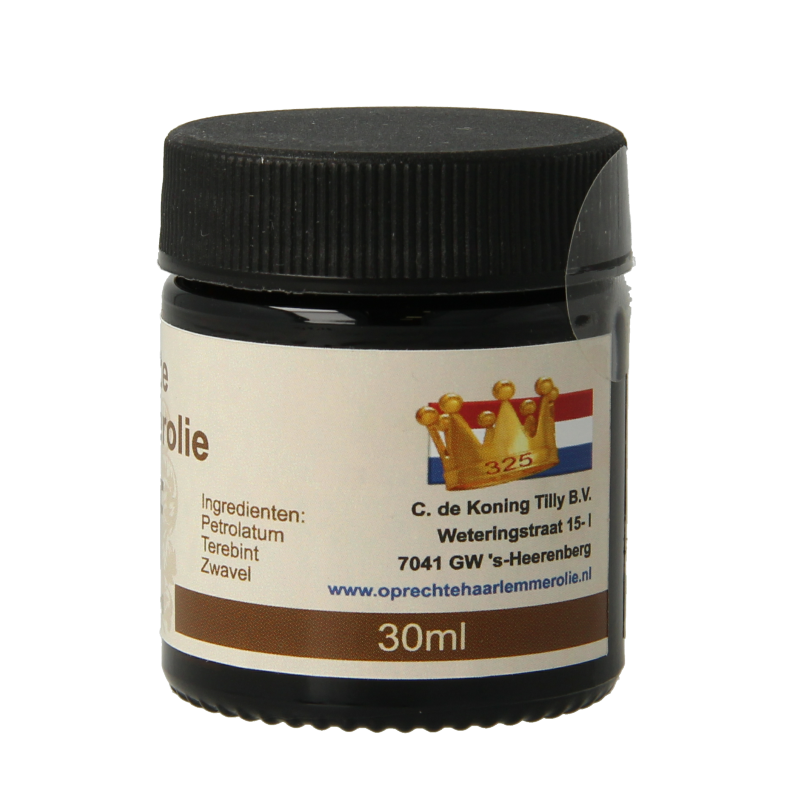 De Koning Tilly Haarlemmerolie zalf oprecht 30 Milliliter
