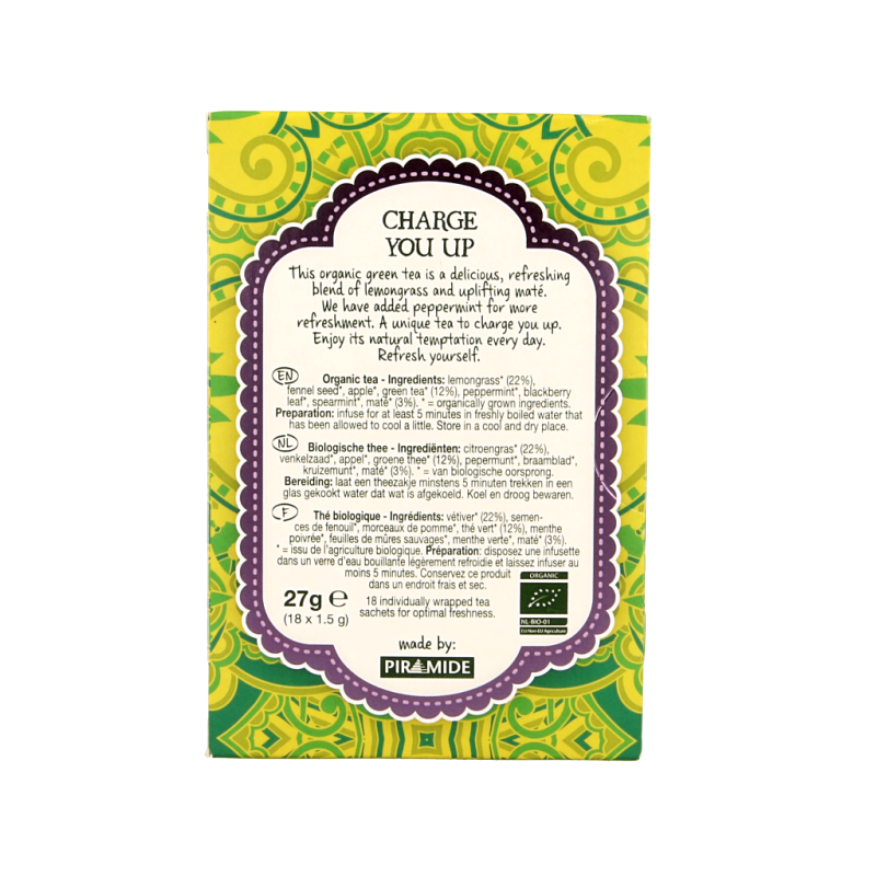 Natural Temptation Charge you up thee eko bio 18 Zakjes