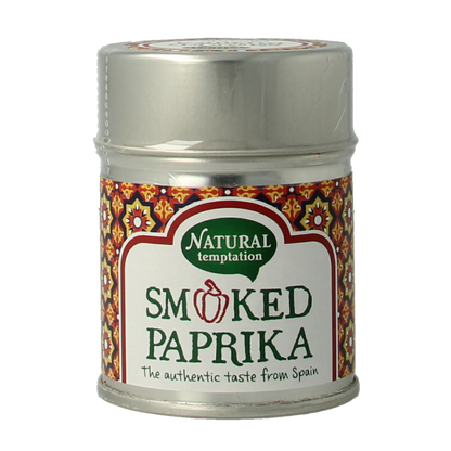 Natural Temptation Smoked paprika blikje bio 50.00 Gram