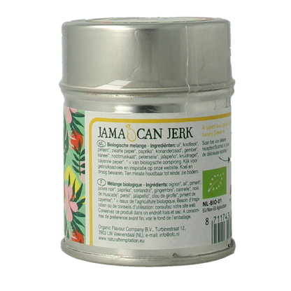 Natural Temptation Jamaican jerk blikje bio 40.00 Gram