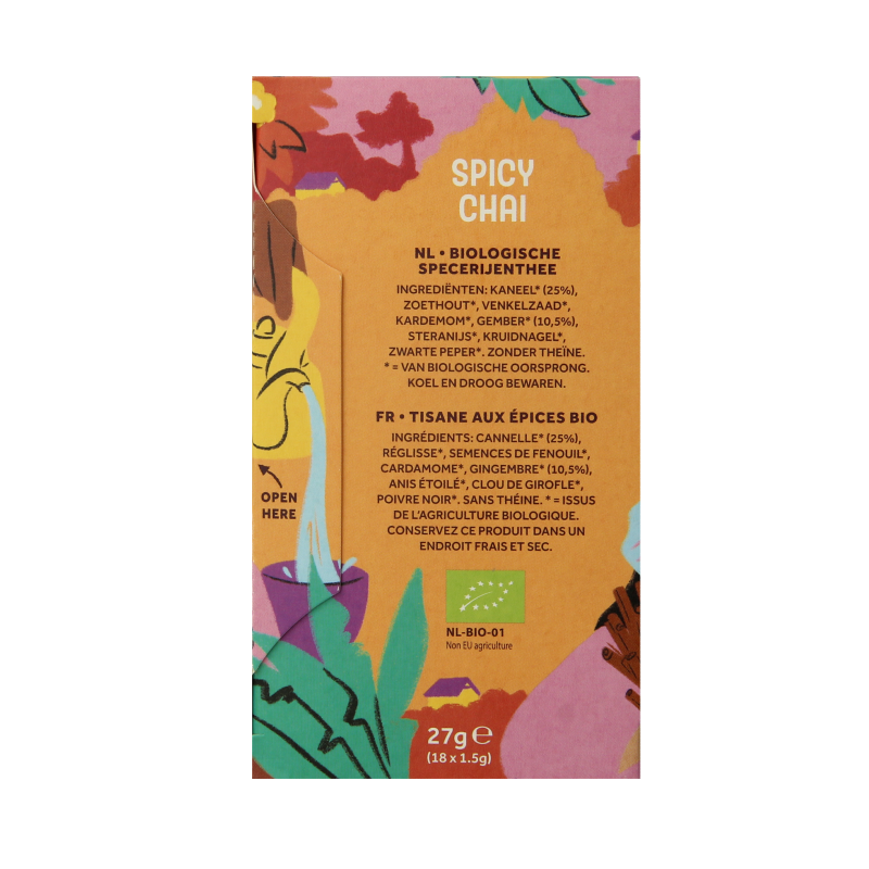 Cleo's Spicy chai bio 18 Zakjes