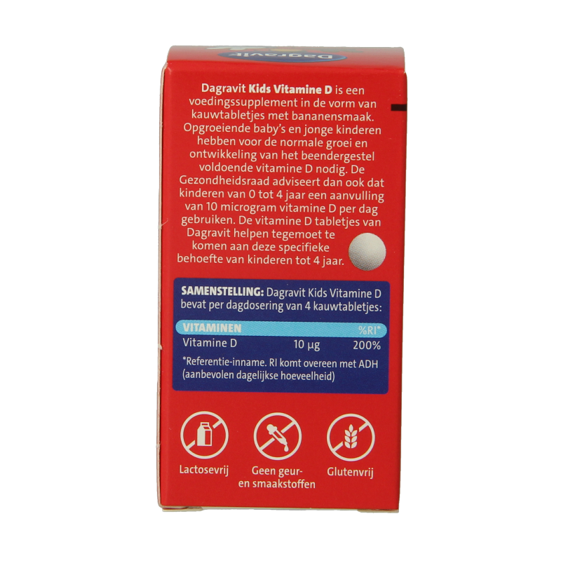 Dagravit Vitamine D tablet kids  200 Stuks