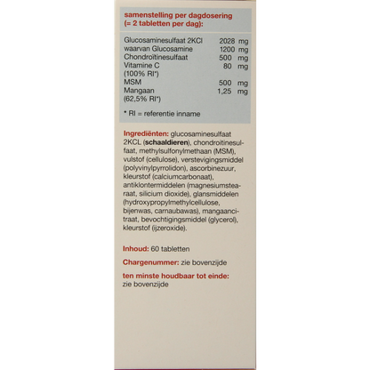 Glucon Combi Glucosamine & chondroitine MSM mangaan 60 Tabletten
