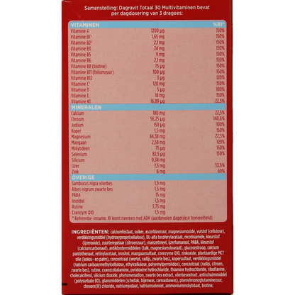 Dagravit Totaal 30 tijdelijk 50 dragees gratis 500 Dragees
