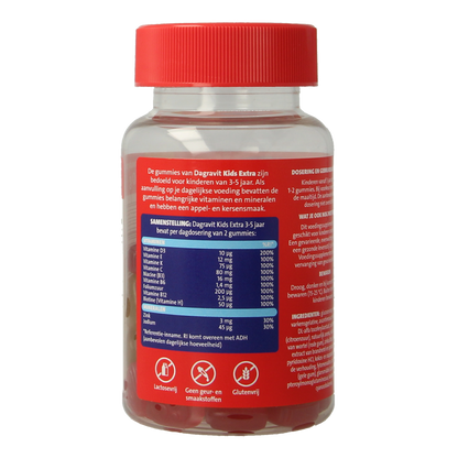 Dagravit Kids extra 3-5 jaar 60.00 Gummies