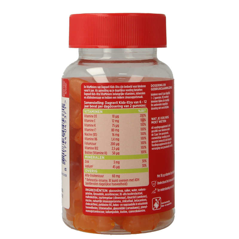 Dagravit Kids-Xtra vitaminions gums 6+ 60 Gummies
